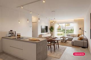 Laatste appartementen te koop!Dit afgewerkt nieuwbouwappartement met 2 slaapkamers is te koop op de gelijkvloerse verdieping in residentie Albert...