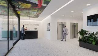 Beautiful office space for rent ideally located in front of the South station. Numerous shops, restaurants, hotels and parking nearby.<br />Easily accessible by train and public transport.<br />Surface: 887 sqm.<br />Indoor parking available: 1.800 €/space/year