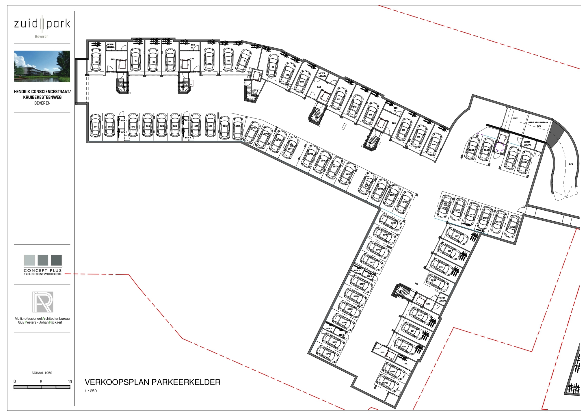 Ondergrondse autostaanplaats in Residentie Zuidpark te Beveren! - foto 3
