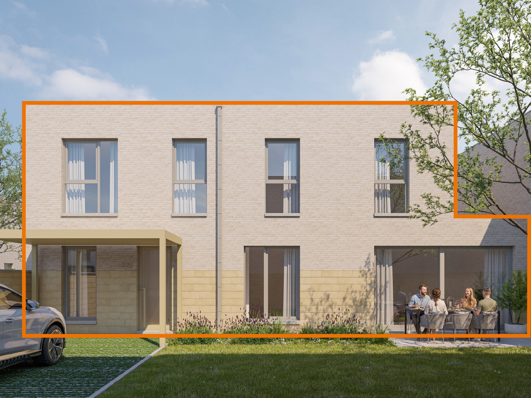 LOT 320 Moderne halfopen energiezuinige woning (225 m²) met 4 slaapkamers - foto 1