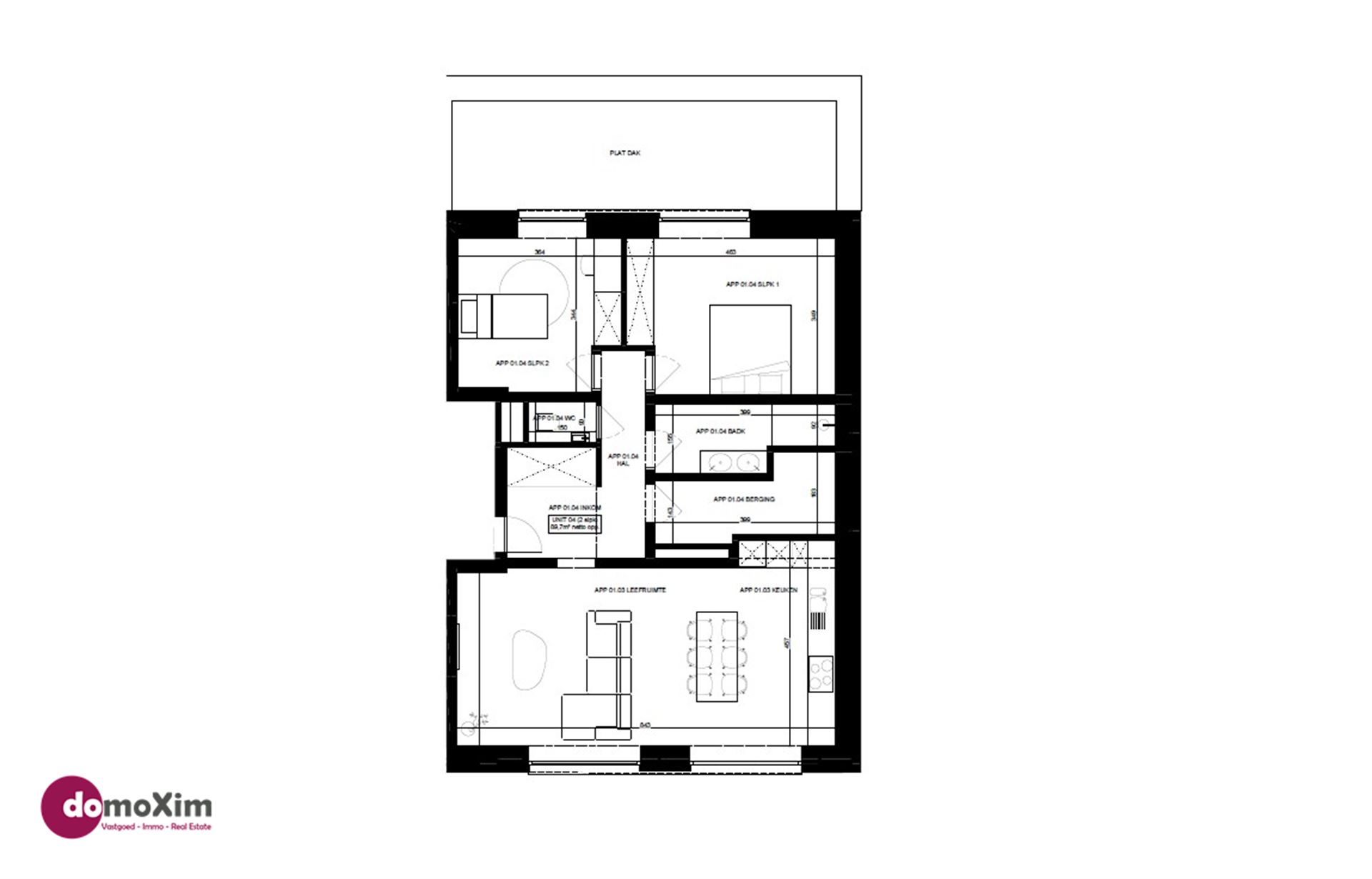 Appartement avec 2 chambres à coucher & place de parking à Hever - photo 5