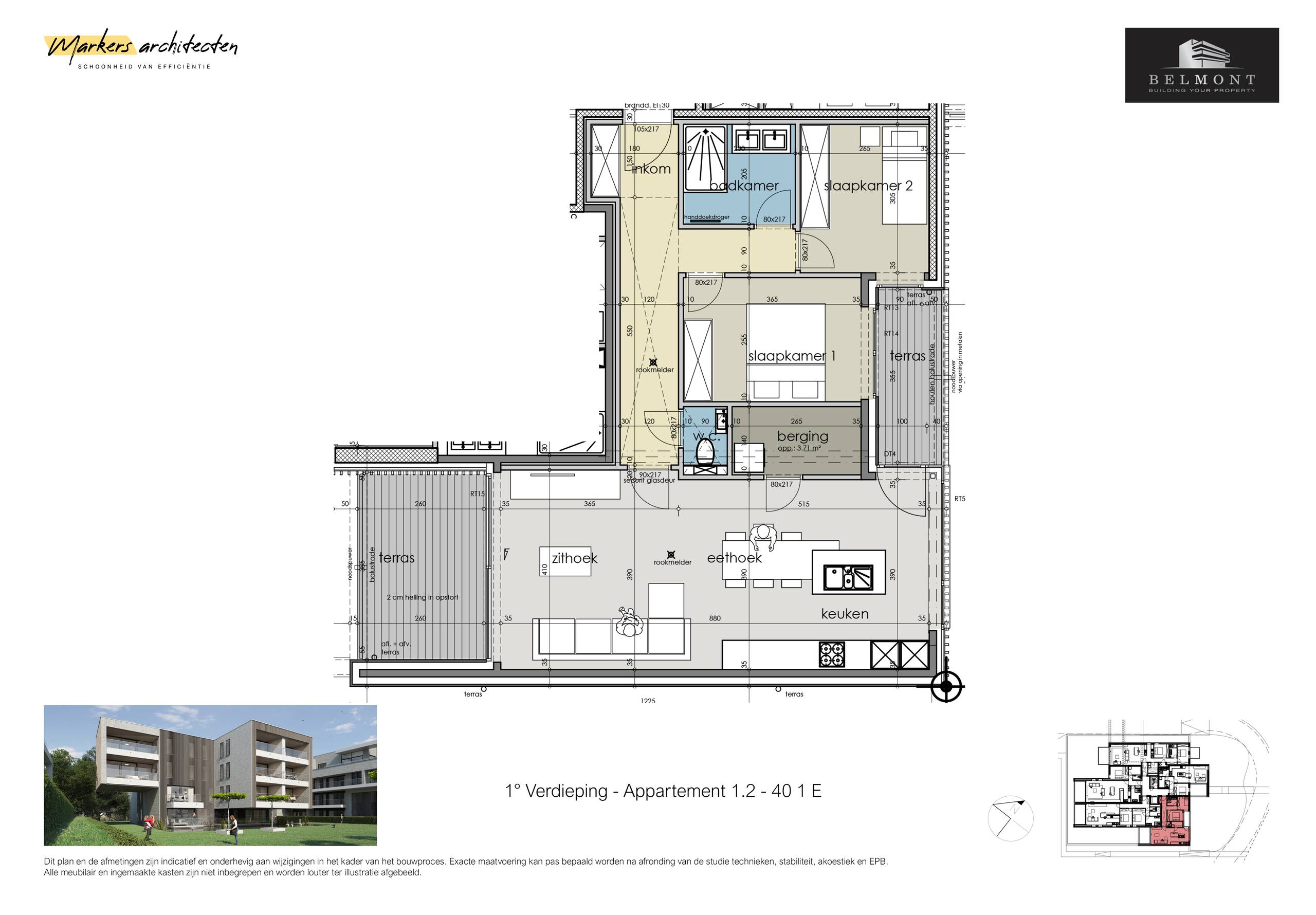 2 slaapkamer appartement met terras op top ligging - foto 5