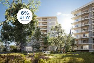 Dit tweeslaapkamer appartement van 96 m² op het vierde verdiep beschikt over een inkomhal met plaats voor een vestiairekast, een lichtrijke eet- en leefruimte, een open keuken, twee praktische bergruimtes, een afzonderlijk toilet, twee slaapkamers waarvan één met een ensuite badkamer voorzien van een enkele wastafel, een douche en een toilet en een tweede badkamer uitgerust met een douche. Daarnaast heeft het appartement ook een westelijk georiënteerd terras van 17 m².<br /><br />Het appartement is gelegen in Liv de Molens, een stadsinbreidingsproject langs de Leie, in het hart van de stad Deinze. De hoofdarchitect, Reiulf Ramstad, ontwierp met zijn doorwinterde ervaring vanuit zijn Noors architectenbureau een uitzonderlijk project met aandacht op zicht, licht en water een erg divers aanbod aan appartementen.<br /><br />Liv De Molens is een ‘vijf-minutenstad’, waar alles wat u nodig heeft, op slechts vijf minuten afstand ligt. De site van maar liefst 2,2 hectare is een dynamische mix van retail, horeca, diensten, sport, recreatie en wonen, met een groene corridor als verbindende factor. <br /><br />Verlaagd BTW-tarief van 6% mogelijk op de volledige constructiewaarde, nu ook voor investeerders mits min. 15 jaar verhuur.<br /><br />Benieuwd naar het volledige aanbod in dit nieuwbouwproject, op een historische locatie in Deinze? Maak dan snel uw afspraak via guillian@landbergh.be of 09 278 78 79