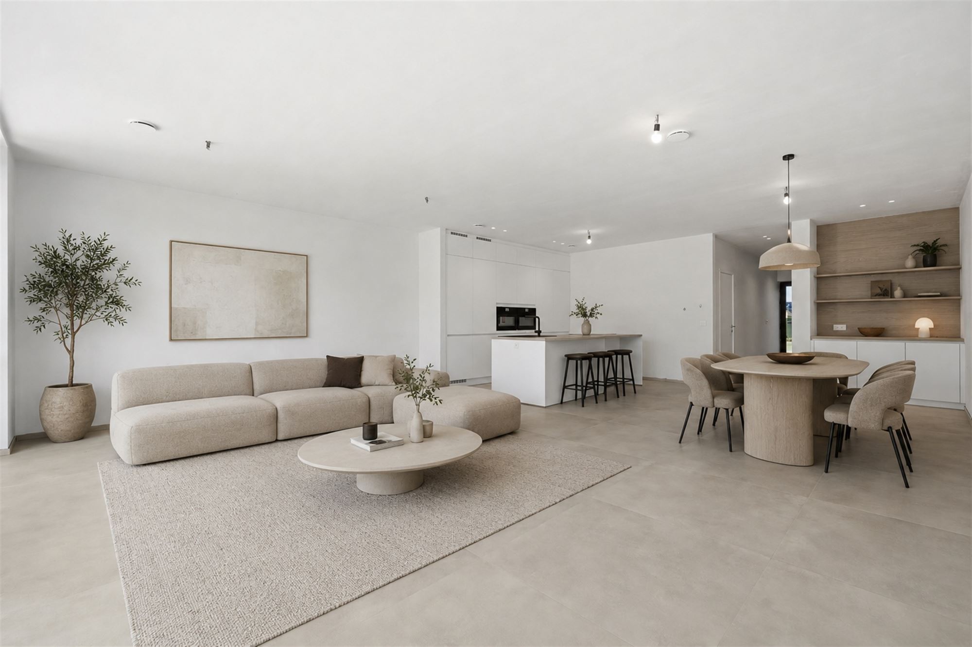 Closed new construction with 4 rooms, 2 bathrooms, garage and garden - photo 4