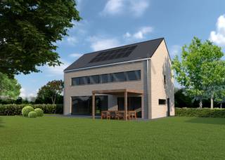 Achterliggende bouwgrond mét vergunning – met sleutel-op-de-deur voorstel via externe bouwpartner
Sparrendreef 7, 1910 Kampenhout – prijzen exclusief btw
In de prestigieuze Sparrendreef te Kampenhout bieden wij een uitzonderlijke achterliggende bouwgrond aan van 1.958 m², mét verkregen stedenbouwkundige vergunning voor het bouwen van een stijlvolle ééngezinswoning. Het perceel ligt discreet achteraan, omringd door volwassen bomen en garandeert rust, privacy en exclusiviteit — een zeldzaamheid in deze gegeerde buurt.
Voor geïnteresseerden is een vrijblijvend sleutel-op-de-deur voorstel uitgewerkt door een erkende bouwpartner. Het ontwerp voorziet een woning van ca. 200 m² bewoonbare oppervlakte, met optie tot een afwerkbare zolder van ± 75 m². Het ontwerp is volledig aanpasbaar in overleg met de architect: indeling, materialen, afwerking en stijl zijn volledig vrij te bepalen. De vergunde woning voorziet een gevelbreedte van 12,5 m, een bouwdiepte van 8 m op zowel gelijkvloers als verdieping, plus een bijkomende zolderruimte.
Voorbeeldspecificaties
• Driedubbel glas
• Warmtepomp (Viessmann) en vloerverwarming
• Ventilatiesysteem D
• 10 zonnepanelen
• Keukenbudget € 20.000
• Badkamer met ligbad, inloopdouche en dubbele lavabo
• Twee houten trappen
• Uitgebreide keuze aan gevelstenen, vloeren en afwerkingen
• Energiezuinig en uitstekend geïsoleerd
Indicatieve investering (excl. btw)
• Bouwgrond: € 375.000
• Registratierechten en notaris volgens wettelijke tarieven
• Sleutel-op-de-deur woning: € 360.056
Bedragen zijn richtprijzen en afhankelijk van gekozen afwerkingen en aannemer. Btw wordt toegepast volgens de wettelijke bepalingen.
Deze aanbieding is ideaal voor wie een groene, exclusieve woonomgeving zoekt met directe bouwmogelijkheden én volledige architecturale vrijheid. Interesse in meer info of een bezoek ter plaatse?
📞 02 731 07 07
✉️ immo@home-consult.be
🌐 www.home-consult.be