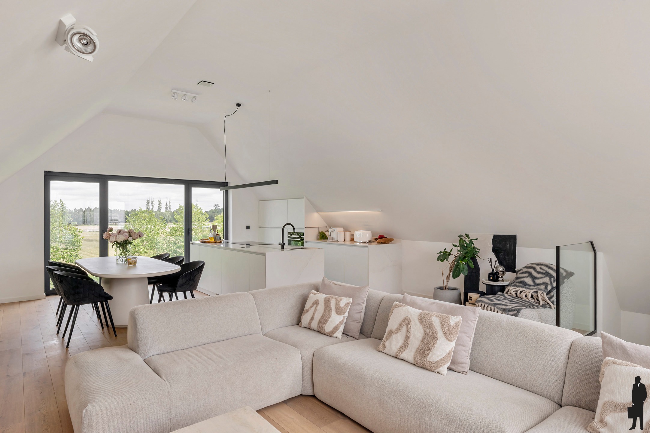 Prachtig BEN-duplexappartement met 3 slaapkamers en royaal zonneterras van 43 m² met vrij uitzicht op groen en weilanden. - foto 4