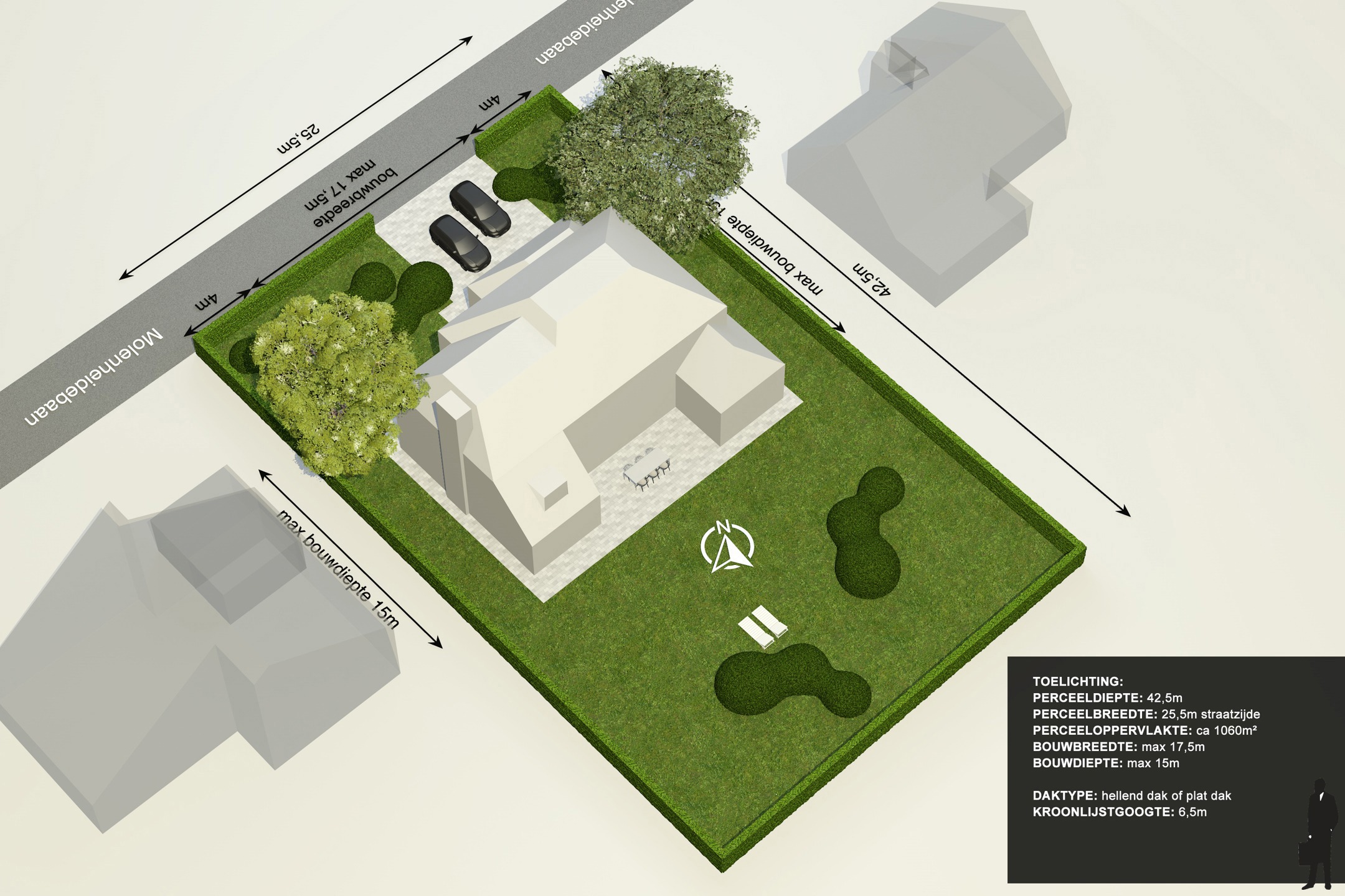 Bouwgrond van 1.084 m² op centrale ligging te Boortmeerbeek. - foto 3