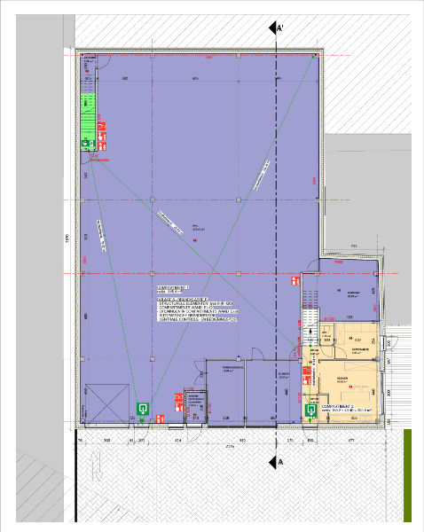 Roeselare-Brugsesteenweg. BOUWGROND + VERGUNDE PLANNEN voor  het bouwen van LOODS 486m2 &amp; LOFT.  Unieke ontwikkelingszone op uitstekende ligging.  Perceel / tuin inclusief +/- 1080 m2. - foto 5