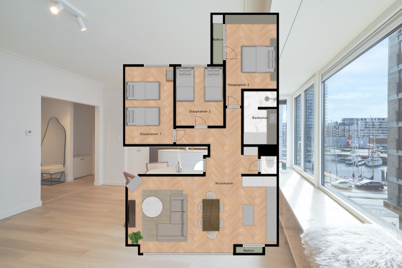 Luxueus gerenoveerd 3-slpk-appartement in hartje Oostende - foto 2