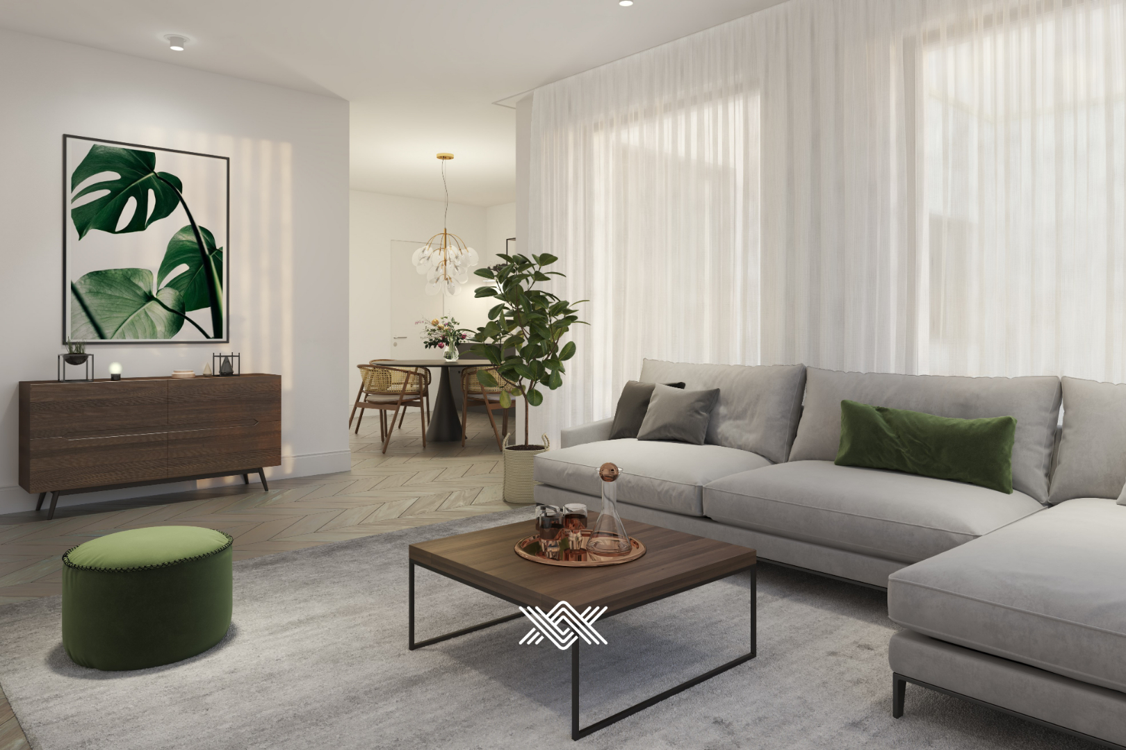 Doorzon appartement met 2 slaapkamers in Gent - foto 1