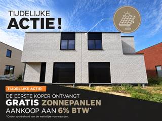 <p>Energiezuinig wonen in een rustige, groene omgeving</p><p>Tijdelijke actie: de 1ste koper ontvangt 10 operationele zonnepanelen van 460 Wp, ter waarde van € 5.000, volledig GRATIS.</p><p>In Project Veldzicht in Begijnendijk bevinden zich momenteel al 4 woningen in de ruwbouwfase en zullen binnenkort wind- en waterdicht zijn. Wie snel beslist, kan de materialen en afwerking nog naar eigen smaak kiezen.</p><p>De woning ligt in een doodlopende straat en geniet van een rustige ligging met een open, landelijk uitzicht aan de achterzijde. Tegelijk woon je op wandelafstand van het station, met verbindingen richting Antwerpen, Hasselt, Leuven en Brussel. Ook het centrum van Begijnendijk en de stad Aarschot bevinden zich vlakbij.</p><p>Op het gelijkvloers is er een inkomhal met apart gastentoilet. Verder beschikt de woning over een inpandige garage, een ruime leefruimte en een open keuken. Dankzij de grote raampartijen geniet je hier van veel natuurlijk licht en een mooi zicht op de tuin en de achterliggende weide.</p><p>De eerste verdieping omvat 3 volwaardige slaapkamers, een nachthal met afzonderlijk toilet en een praktische wasberging. De badkamer heeft plaats voor een ligbad, een aparte douche en een dubbele wastafel.</p><p>Voor een laag energieverbruik en een hoog wooncomfort wordt de woning voorzien van:</p><p>* een warmtepomp met vloerverwarming;<br />* ventilatiesysteem type D;<br />* regenwaterrecuperatie;<br />* 10 zonnepanelen van 460 Wp;</p><p>De verkoop gebeurt onder de Wet Breyne (12% registratie op de grond en 21% btw op de constructie)</p><p>Interesse in deze woning? Contacteer ons via 016 90 10 21 of info@future-home.be.<br /> </p>