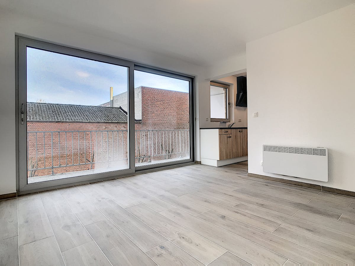 Gerenoveerde studio met 1 slaapkamer en terras te Roeselare. - foto 3