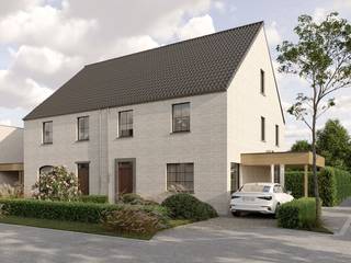 Langs de Westkerkestraat te Eernegem vinden we ter hoogte van nummer 153 deze rustieke nieuwbouwwoning terug op perceeloppervlakte van 470 m².<br /><br />De Westkerkestraat (N368) is een belangrijke verbindingsweg tussen het centrum van Eernegem en Westkerke. Alle nodige voorzieningen zoals bakker, beenhouwer, school, grootwarenhuis en apotheek bevinden zich op wandel- of fietsafstand.<br />Dankzij een nabijgelegen busknooppunt (lijnen 21 & 52) op slechts 150 meter, geniet u van een vlotte verbinding met Brugge en Oostende.<br /><br />Deze halfopen woning bestaat op de gelijkvloerse verdieping uit een inkomhal met apart toilet, een ruime leefruimte met open ingerichte keuken en daarnaast een ruime was-en bergruimte. <br />Op de eerste verdieping bevinden zich 3 slaapkamers, waarvan 1 met dressing, een ruime badkamer en een nachthal met apart toilet. Tevens beschikt deze woning over een zolder.<br />Overigens beschikt de woning over een ruime, westgerichte tuin en carport. <br />(Gvg, WgLk, Gmo, Gvkr, Vv) ~ E-peil: 30 ~ Ref. OU29095<br /><br />Vraag gerust naar ons lastenboek en een duidelijke prijsraming op kantoor.<br /><br />De woning wordt tot in de puntjes afgewerkt, waarbij u als klant volledige inspraak in de afwerking hebt. <br /><br />Dit ontwerp is op heden in vergunningsaanvraag bij de gemeente Ichtegem.<br />Verkopen kunnen nog niet worden gerealiseerd, een reservering maken is wel mogelijk.<br /><br />Residentie Vastgoed treedt niet op als bemiddelaar maar als verkoper van het onroerend goed.