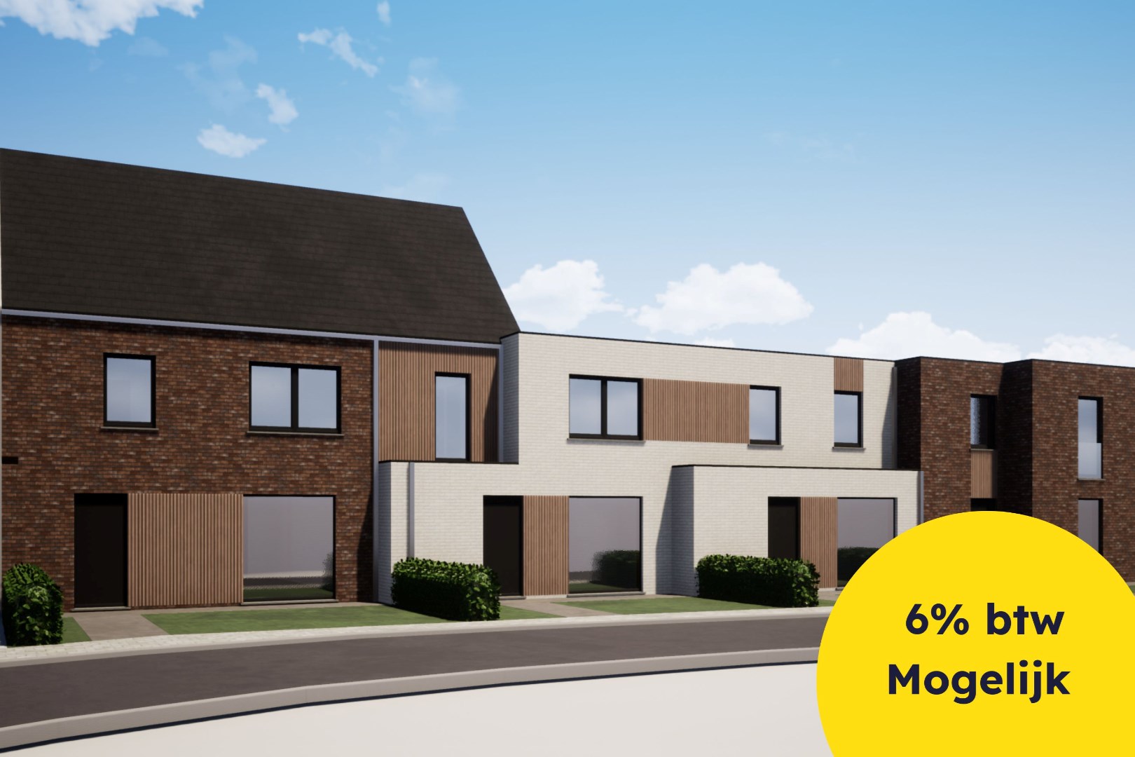 Ruime nieuwbouwwoning met uitweg op centrale ligging te Eernegem - foto 1