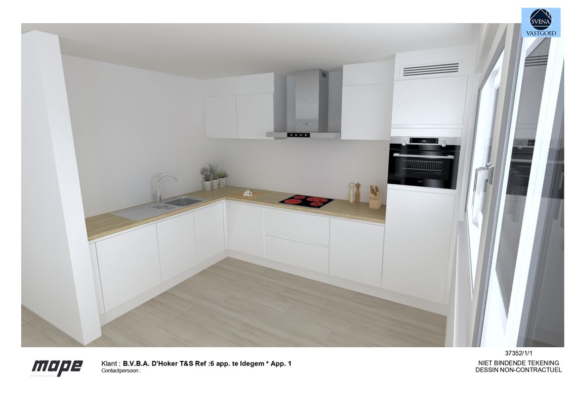 GELIJKVLOERS NIEUWBOUWAPPARTEMENT MET 2 SLAAPKAMERS - foto 4
