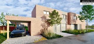 2 MODERNE ENERGIEZUINIGE NIEUWBOUWWONINGEN in Rue De La Muserie, Estaimbourg! UNIEKE KANS: AANKOOP MOGELIJK AAN 6% BTW! SPECIFICATIES: carport, ruime en lichtrijke leefruimte met open keuken, berging, drie slaapkamers, bureau, dressing en badkamer. Rustig en aangenaam gelegen omringd door rust & natuur. Dankzij energiezuinige technologieën zoals warmtepomp, vloerverwarming, superisolerend glas, 10.000L regenwaterrecuperatie en ventilatie type D, geniet u van een duurzaam en modern ontwerp. Bovendien kiest u zelf uw topafwerking en bepaalt u de materialen & stijl naar eigen smaak. Info: caro@immobeguin.be