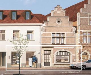 Commerciële ruimte te koop in het centrum van Grimbergen. Nieuwbouw met uitstekende EPB.Uitstekende ligging vlakbij de E19 en de N211, een drukke...
