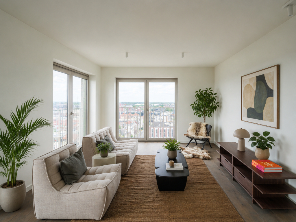 Penthouse met twee volwaardige slaapkamers en een uitzonderlijk terras met panoramisch zicht over Gent en zijn torens. - foto 5