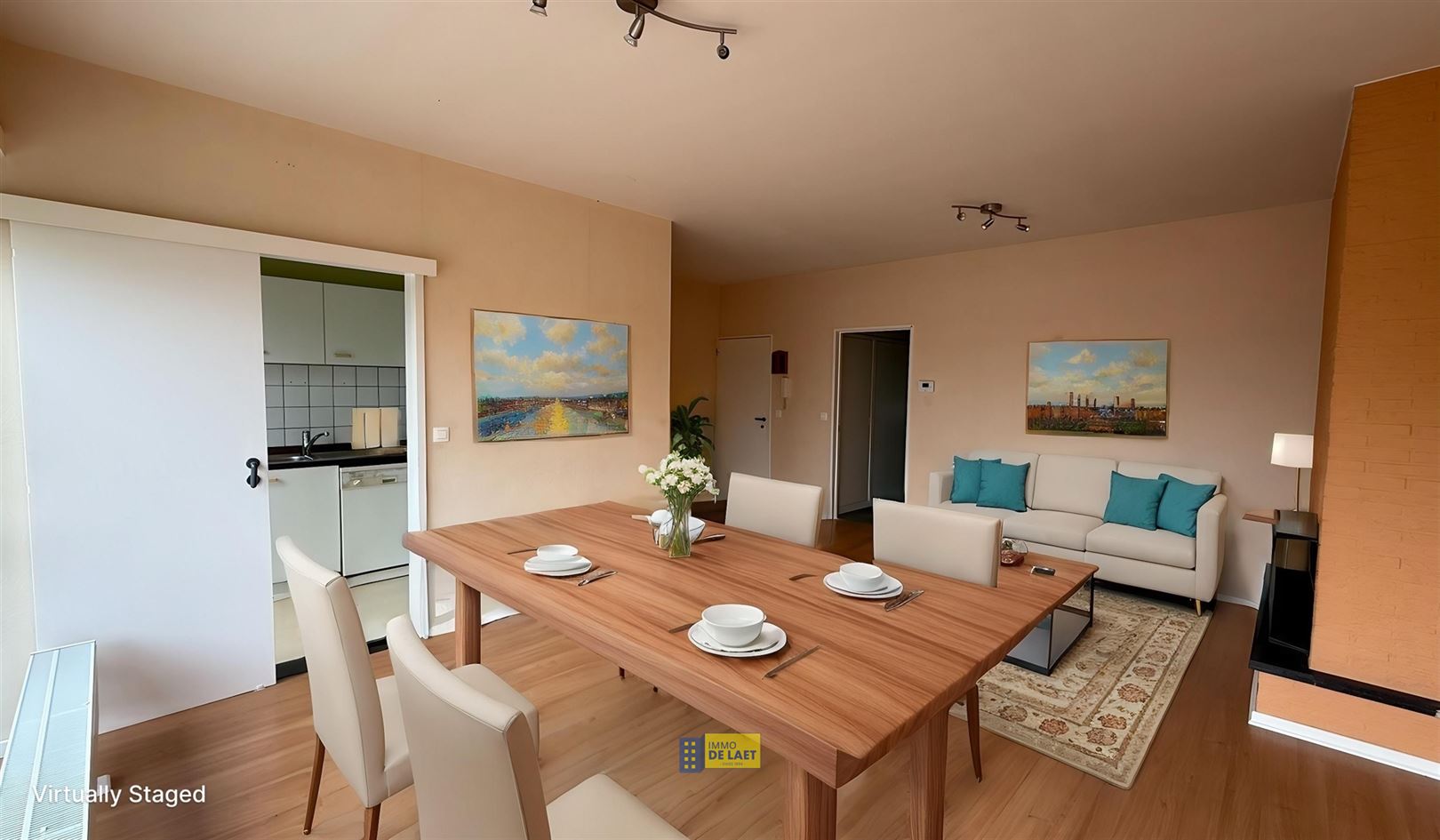 Appartement met 2 slaapkamers en bureau/dressing - foto 3