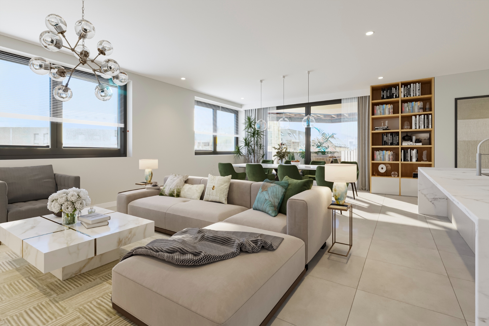 PRACHTIG RUIM APPARTEMENT MET 2 SLPKS EN EEN GROOT LEEFTERRAS - foto 5