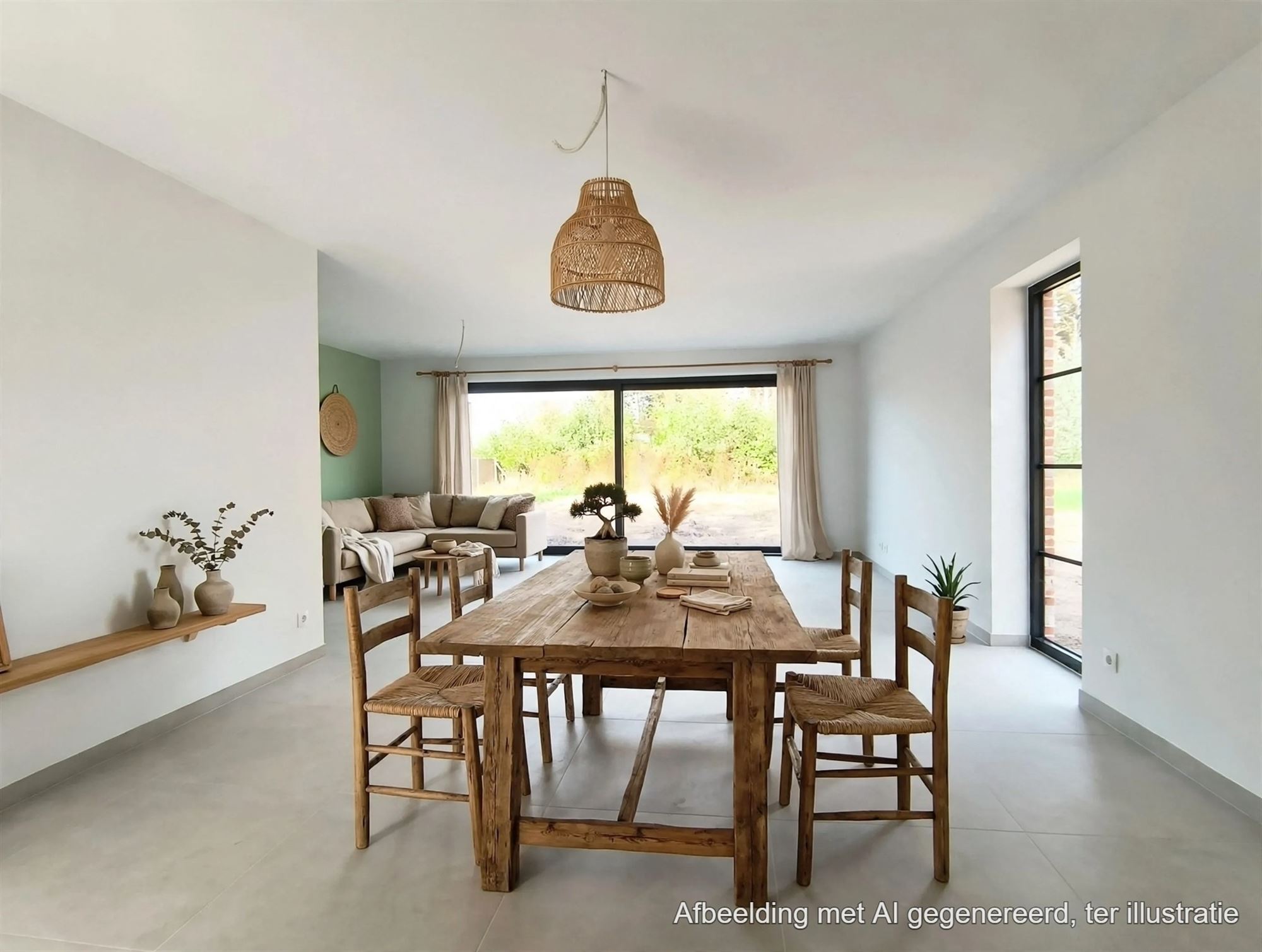 Gloednieuw wooncomfort in deze woning met 3 slaapkamers, terras, tuin en carport. - foto 4