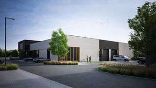 UNIT 3.2 VAN 293M² GELEGEN IN FASE 2 VAN HET NIEUWE BEDRIJVENPARK GREMELSLO TE MAASEIK.KENMERKEN UNIT- sectionaalpoort: 4m breed x 4.20m hoog- vrije...