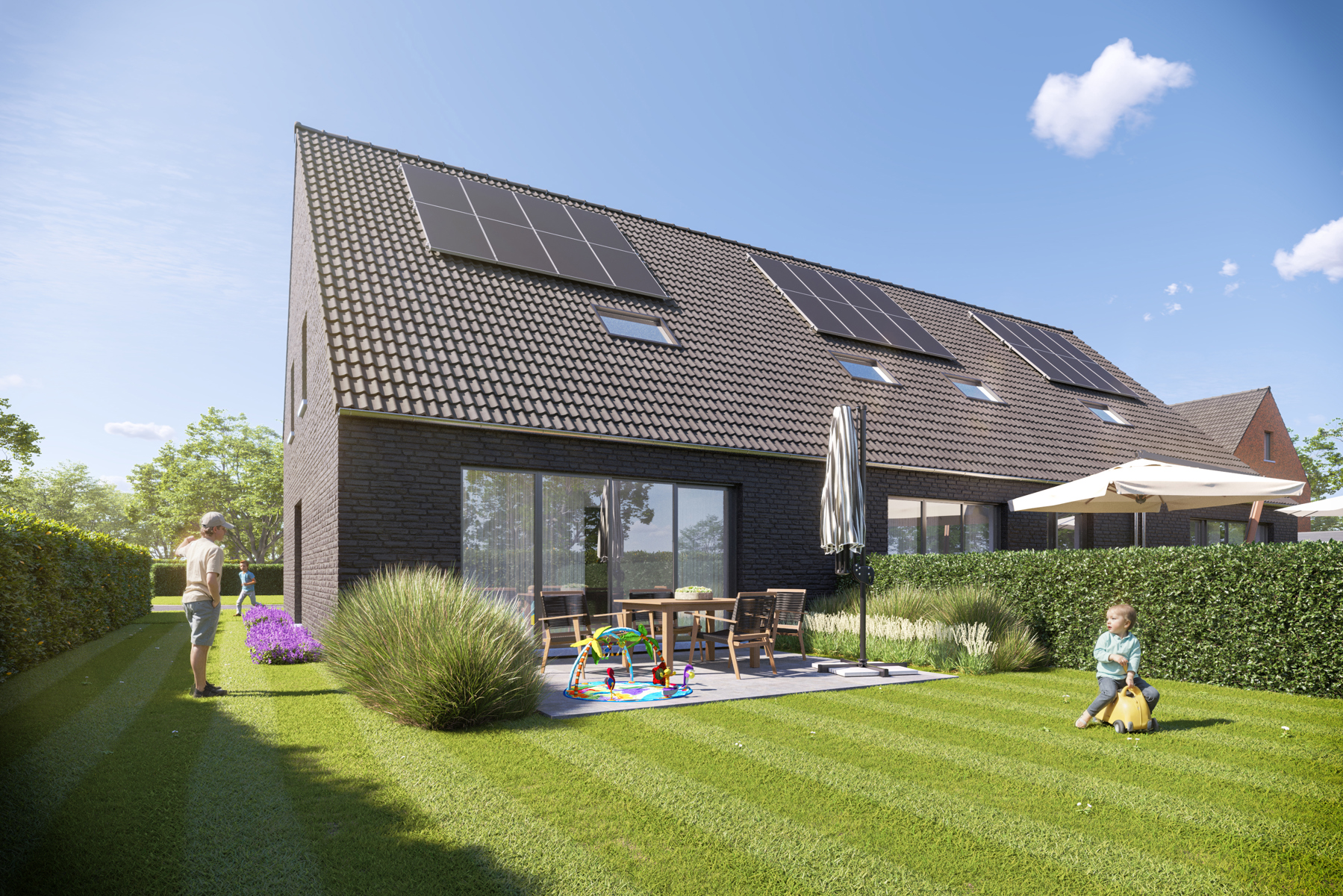 Moderne en rustig gelegen woning (3slk) met garage (lot 1) - foto 3