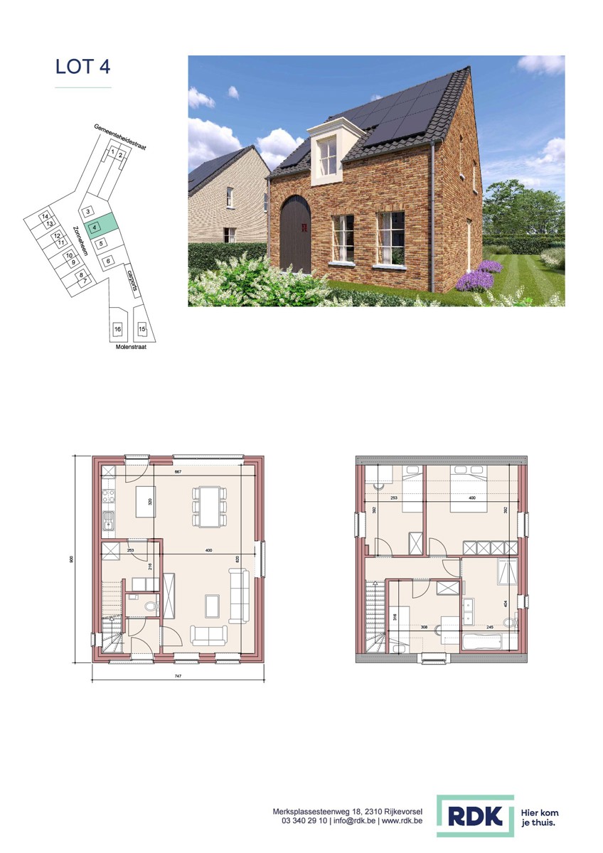 Vrijstaand huis (3slk) met NO terras, tuin &amp; carport  - foto 2