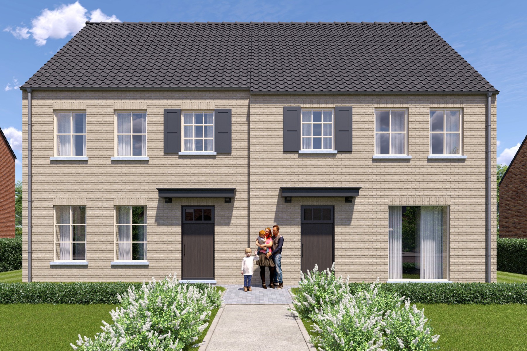 HOB (3slk) van 165m² met ZW-terras, tuin en carport - foto 1