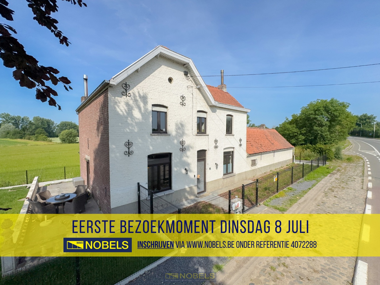 Te koop, charmante en instapklare woning met bijgebouw en open zicht te Nederzwalm-Hermelgem - foto 1