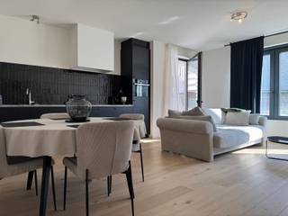 Nieuwbouw gelijkvloers één slaapkamer appartement ca. 65m² op parket met privatief terras ca. 8m² en ondergrondse parkeergelegenheid...