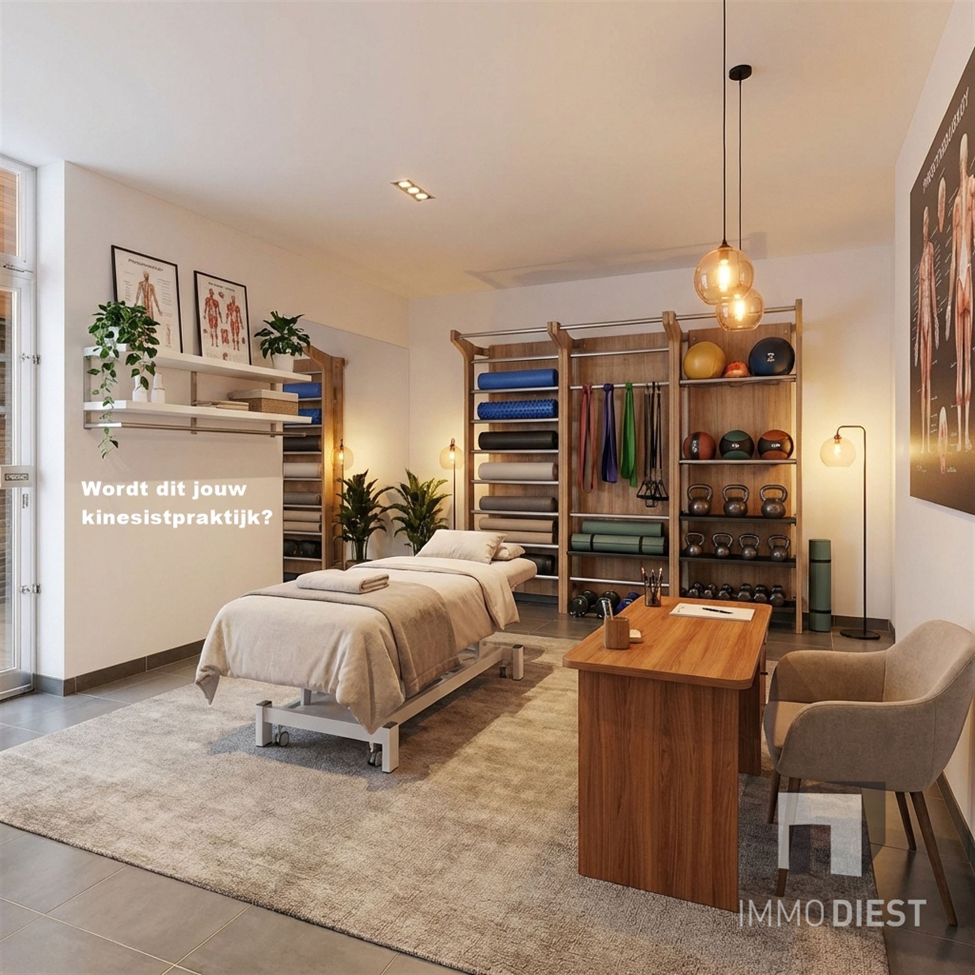 Handelsgelijkvloers met achterliggend appartement - foto 4