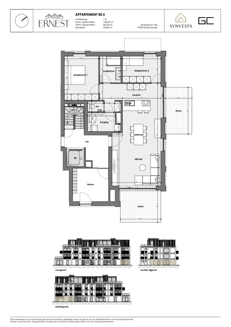 Apartment for sale in Oudenaarde with 2 bedrooms - photo 3