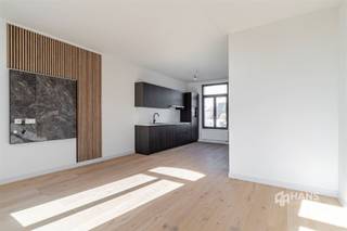 <p><span>Dit volledig gerenoveerde duplexappartement is gelegen in de Eikelstraat in Berchem, op een centrale locatie met winkels, openbaar vervoer en verschillende voorzieningen in de nabije omgeving. Ook het centrum van Antwerpen is vlot bereikbaar.</span></p><p><span>Het appartement maakt deel uit van een kleinschalig gebouw met slechts 3 appartementen, waardoor de gemeenschappelijke kosten beperkt blijven. Er zijn aparte meters voor gas, water en elektriciteit. Het dak is conform, net als de elektriciteit, en de PVC-ramen zijn voorzien van dubbele beglazing. Met een EPC-score B geniet je bovendien van een gunstige energiescore. Extra bergruimte is voorzien dankzij de privatieve kelderberging van 6 m².</span></p><p><span>Het appartement is ingericht als duplex. Op de tussenverdieping bevindt zich de slaapkamer van 14 m², voorzien van een douchecabine en lavabo. </span></p><p><span>De bovenste verdieping vormt het hart van het appartement. Hier bevindt zich de lichtrijke leefruimte met open keuken van 32 m². De moderne keuken is volledig geïntegreerd in de ruimte en dankzij de verschillende grote ramen geniet het geheel van veel natuurlijke lichtinval. Op deze verdieping bevindt zich ook een apart toilet met aansluiting voor een wasmachine.</span></p><p><span> </span></p>