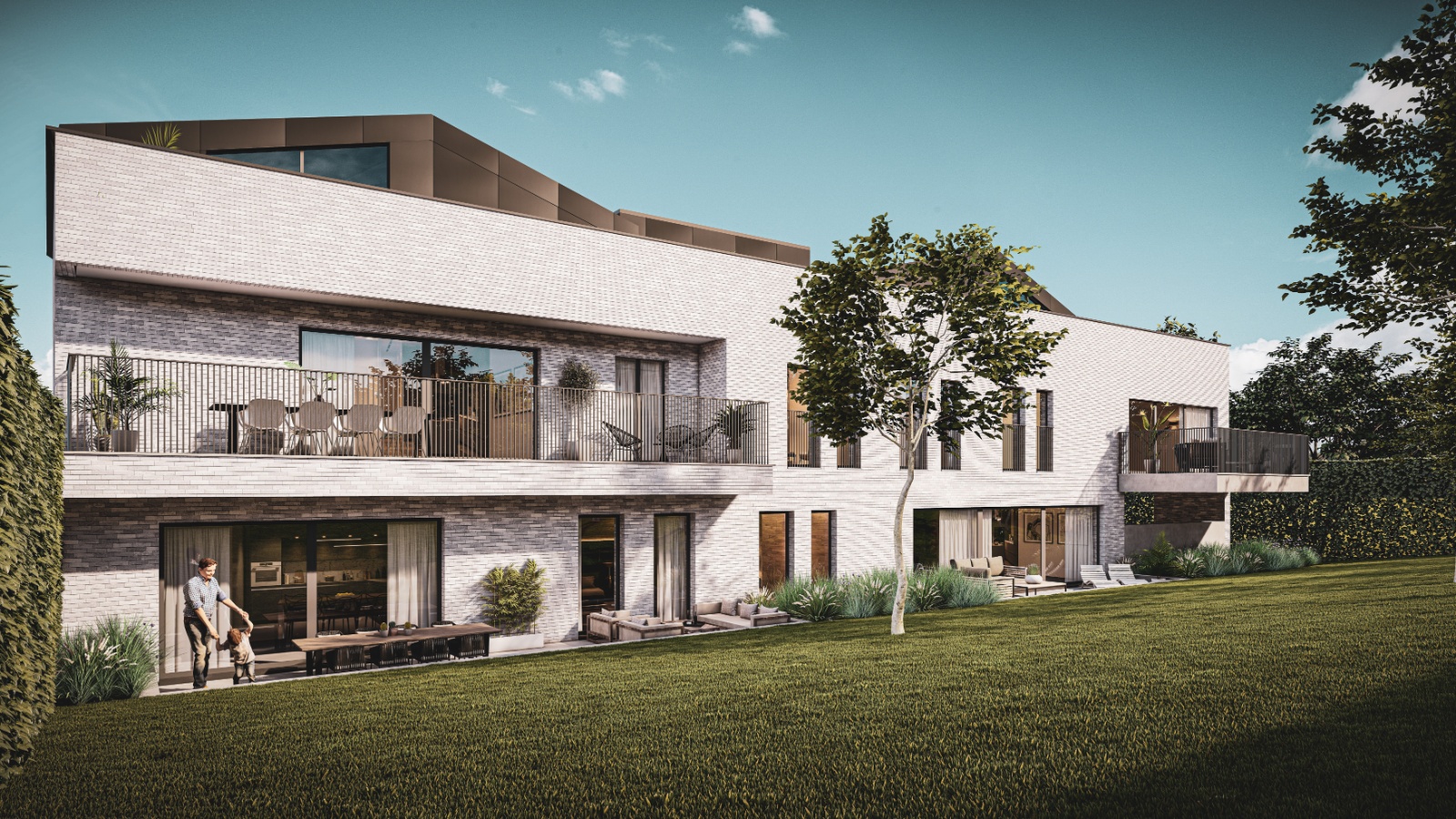 Luxe appartement variërend van 144 m² tot en met 73 m² met zicht op groen te Bornem - foto 3