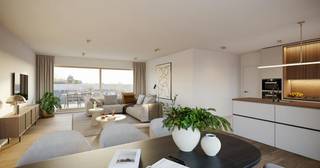 Project Kolenkaai is gelegen op een droomlocatie aan het kanaal Gent-Brugge-Oostende. De oppervlakte van maar liefst 10.000 m² biedt ruimte voor energiezuinige appartementen, huizen, handelsruimtes en heel wat groen. Kolenkaai, da’s een prachtig staaltje architectuur met een hoge ambitie in duurzaamheid.<br /><br />Kolenkaai staat voor ruim wonen in alle comfort en stijl. De kwalitatieve en hedendaagse afwerking met oog voor detail zie je én voel je elke dag. Voor Kolenkaai werd een Energy Service Company (ESCO) opgericht. Daarmee passen we innovatieve en duurzame hernieuwbare-energietechnieken toe. Zo worden de gebouwen verwarmd en passief gekoeld met warmtepompen die hun energie onder andere uit een BEO-veld halen. Daarnaast plaatsen we zonnepanelen op de daken en zijn alle parkeerplaatsen laadpaalready.<br /><br />Type C0302:<br />- inkom met vestiaire<br />- berging met aansluiting wasmachine<br />- leefruimte met volledig geïnstalleerde open keuken en toegang tot beide terrassen<br />- nachthall met toilet<br />- slaapkamer 1<br />- slaapkamer 2<br />- badkamer met ligbad en douche<br /><br />- ondergrondse staanplaats (vanaf €33.500)<br /><br />Algemeen: Prijzen zijn exclusief BTW, verkooprechten, notariskosten en projectgebonden kosten voor nieuwbouw (zoals bv. kosten basisakte en aansluitingskosten)<br /><br />Contacteer vandaag nog jouw Dewaele makelaar voor meer informatie over dit unieke nieuwbouwproject te Brugge.<br />050 444 999 of brugge@dewaele.com<br /><br />Bestuursmaatregelen in het maatregelenregister: nee