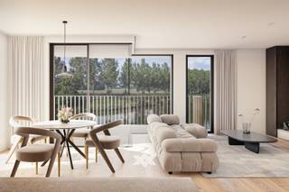 Dit drieslaapkamer appartement van 119 m² op het eerste verdiep beschikt over een inkomhal met plaats voor een vestiairekast, een lichtrijke eet-...