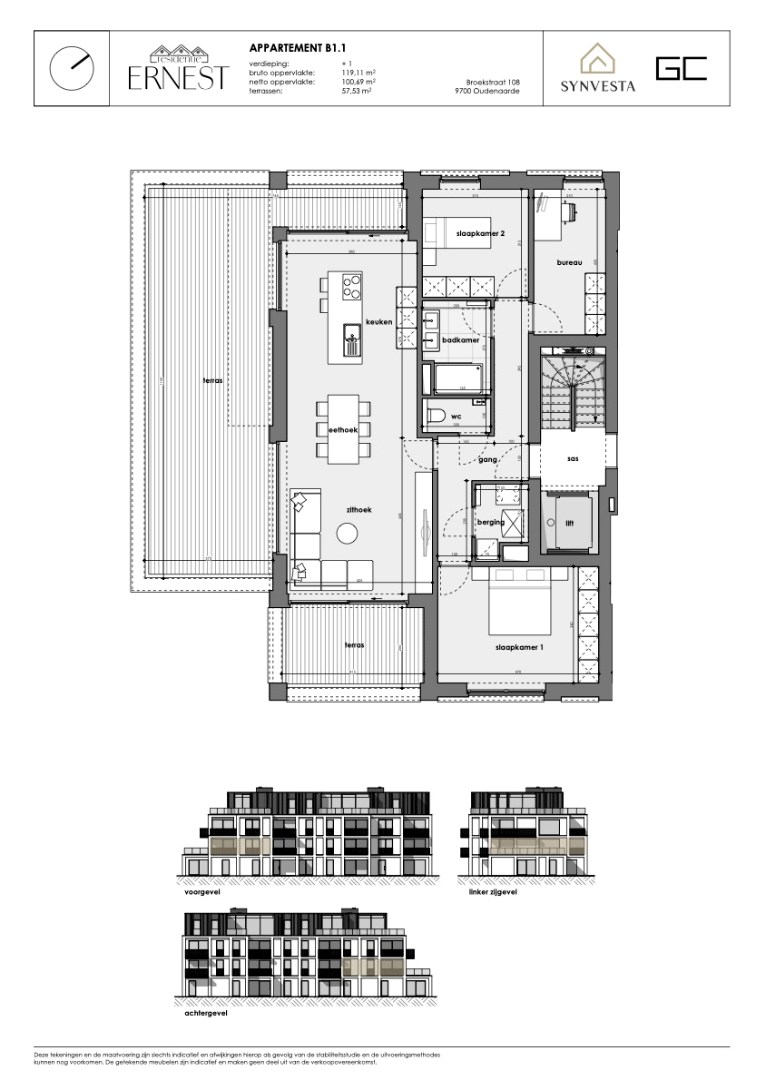 Appartement à vendre à Audenarde avec 2 chambres - photo 3