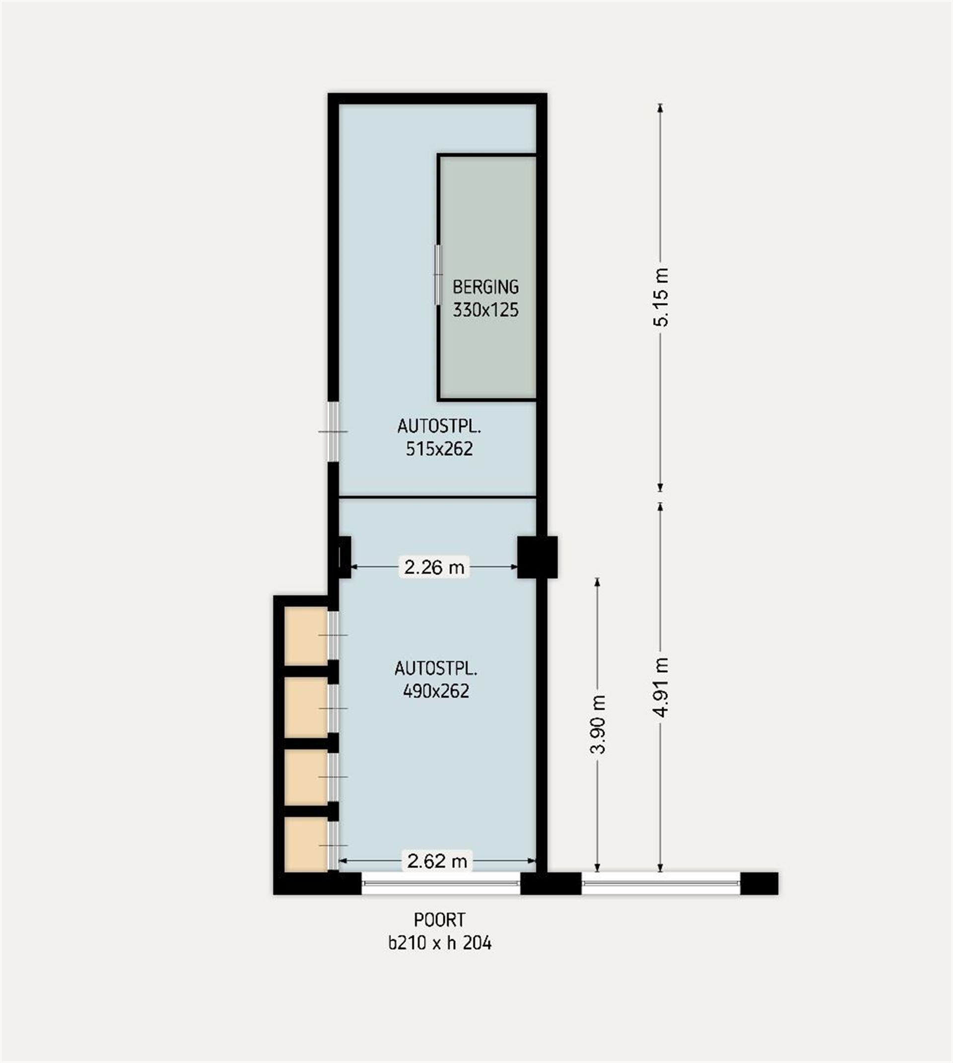 2 achter elkaar gelegen autostaanplaatsen. - foto 2