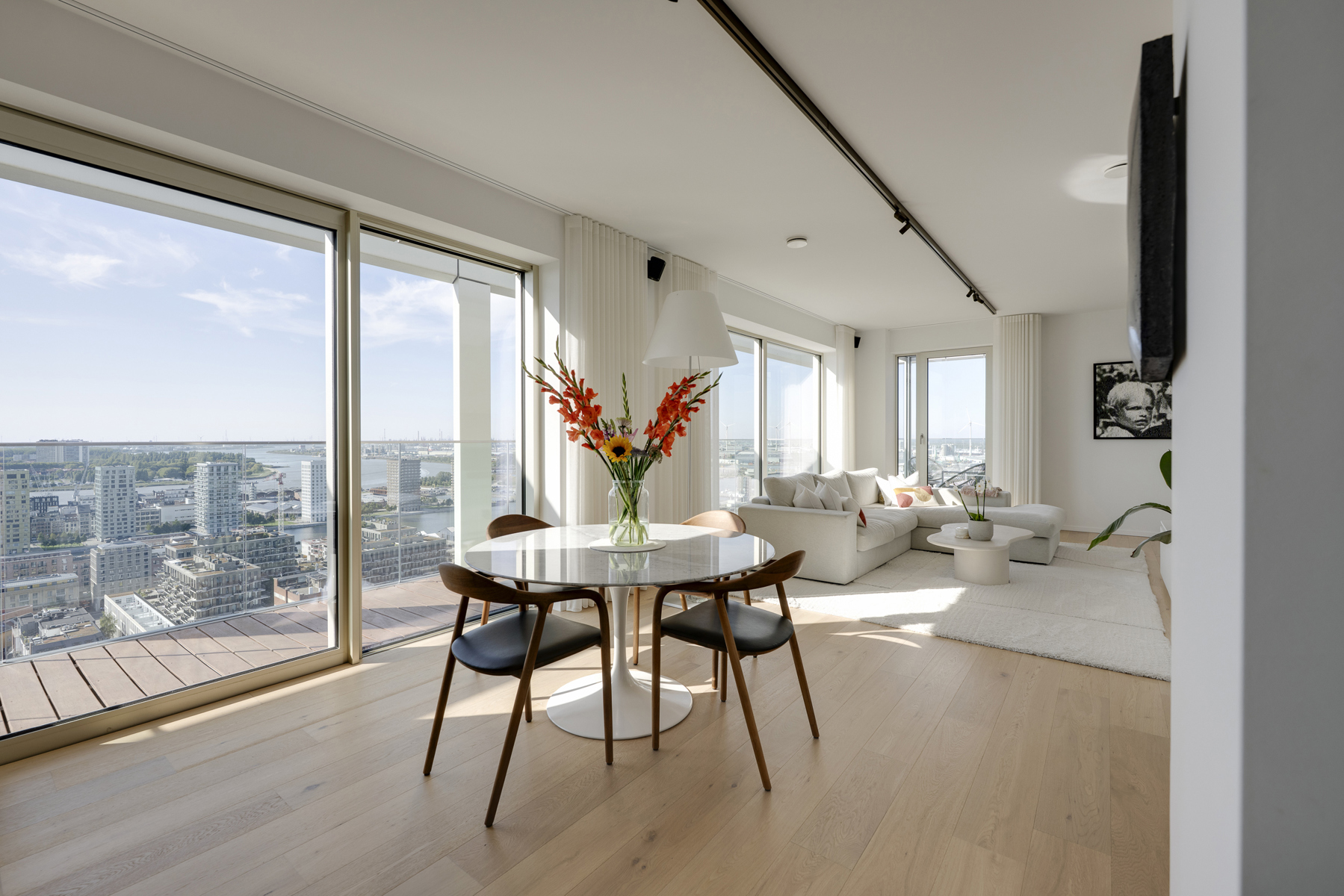 Penthouse met grote terrassen en pano zicht op ’t Eilandje - foto 3
