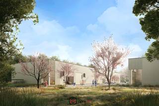 In het bedrijvenpark Hoge Molen, gelegen in de industriezone Molestede in het noorden van Vlaams-Brabant, stellen we je graag deze ruime KMO-unit voor. Dankzij de strategische ligging nabij belangrijke gewestwegen en op amper 8,5 km van de E314, bereik je vlot alle uithoeken van het land. Ook de verkeerswisselaar Beringen - Paal (E314), op 15 km afstand, zorgt voor een directe verbinding naar Antwerpen en Luik.<br /><br />Deze casco afgewerkte unit 5 heeft een oppervlakte van 209 m2 inclusief 2 privé-parkings en biedt een zee aan ruimte die je volledig naar eigen wens kunt inrichten.<br />Dankzij de grote sectionaalpoort (4,00 m breed en 4,20 m hoog) is de unit zeer toegankelijk. Of je nu nood hebt aan een combinatie van magazijn en kantoor of een volledig op maat gemaakte werkruimte, hier kan je jouw bedrijfsvisie tot leven brengen.<br /><br /><strong>Technische info:</strong><br />Bouwjaar 2026<br />Brandklasse Klasse - C cfr. Basisnorm brandpreventie voor industriële gebouwen bijlage 6<br />EPB - K-peil 40 voor loodsen<br />Constructie - Staalconstructie loodsen, vrije hoogte min. 6m<br />Buitengevels - Geïsoleerde en gelakte aluminium sandwichpanelen met 100 mm isolatie. Geïsoleerde betonpanelen met 100 mm isolatie.<br />Wanden - Scheidingswanden tussen de units in betonpanelen<br />Dak - Wit gelakte geprofileerde staalplaten, 120 mm PIR isolatie, PVC dakdichting<br />Lichtstraten - Lichtgebogen lichtstraten in meerwandig polycarbonaat met geïntegreerde rook- en warmte afvoer<br />Poorten - Elektrisch geïsoleerde sectionaalpoorten<br />Buitenschrijnwerk - Aluminium buitenschrijnwerk met thermisch onderbroken profielen en dubbele beglazing (K-waarde 1,1)<br />Vloer - Gepolierde betonvloer met vloerbelasting van 1 ton / m2 in de loodsen en showrooms<br />Nutsleidingen - Alle nutsleidingen zijn voorzien tot aan de voorgevel van de units<br /><br /><strong>Gemeenschappelijk tellerlokaal</strong>
<ul>
<li>25D60 kastenbatterij per unit, incl. meter van de nutsmaatschappij</li>
<li>EXVB bekabeling vanuit dit tellerlokaal tot in de unit</li>
<li>Coax kabel, fiber kabel vanaf openbaar net tot in de unit</li>
<li>Brandcentrale In elke unit</li>
</ul>
<br /><strong>In elke unit worden de nutsvoorzieningen en een technische basisuitrusting voorzien tegen een prijs van 12.500 euro excl. kosten:</strong>
<ul>
<li>Aansluitingsplaat in betonplex</li>
<li>Privatieve watertellers</li>
<li>ALSB met differentiaal & zekering</li>
<li>Aarding</li>
<li>Analoge brandcentrale incl. optische rookmelders (voor een leeg magazijn), handmelder en sirene</li>
<li>Ledstraler boven de poort als buitenverlichting</li>
<li>Elektrische aansluiting en indienststelling RWA koepel</li>
<li>Elektrische aansluiting en indienststelling sectionaalpoort</li>
<li>Wachtbuis voor plaatsing laadpaal aan parking</li>
<li>Wachtbuis voor regenwaterrecuperatie (excl. pomp).</li>
</ul>
Wil je jouw bedrijf laten groeien op een toekomstbestendige locatie?<br />Neem contact op via carine@optie-m.be of bel 0478/41 58 70.<br />We bekijken graag samen met jou de mogelijkheden!