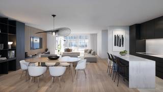 <p><span><strong>BRUSSEL</strong></span> - Deze uitzonderlijke duplex met 3 slaapkamers maakt deel uit van het project Depage, een eigentijdse residentie in een van de meest gewilde wijken. Deze woning is ontworpen om maximale ruimte en lichtinval te bieden en valt op door zijn interieurarchitectuur en royale volumes.</p>
<p>De duplex van 167m² is verdeeld over twee verdiepingen en biedt een grote, lichte leefruimte met een ruime woonkamer met open keuken, die wordt verlengd door een prachtig terras, ideaal om gasten te ontvangen en ten volle van de omgeving te genieten. De slaapruimtes zijn slim ingedeeld en bieden drie comfortabele en goed geproportioneerde slaapkamers.</p>
<p>De privéterrassen vormen een verlengstuk van de binnenruimtes en laten u ten volle genieten van de omgeving. De geavanceerde technische voorzieningen, vloerverwarming, warmtepomp, dubbele ventilatie en hoogwaardige isolatie garanderen optimaal comfort en uitstekende energieprestaties.</p>
<p>Deze duplex met 3 slaapkamers is een zeldzame kans: een ruime, duurzame en elegante woning in een exclusief en perfect gelegen woonproject.</p>
<p>De oppervlakten en indelingen worden ter indicatie gegeven. Neem contact met ons op voor een presentatie van het project.</p>
