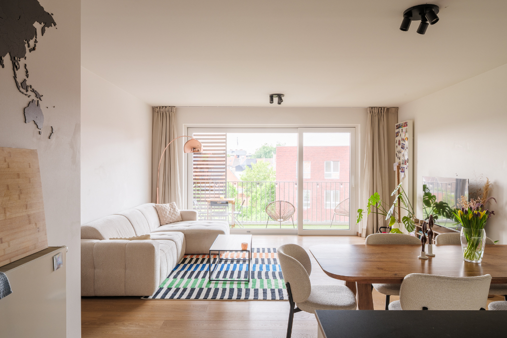 Lichtrijk appartement met ruim zonneterras en open groen zicht op toplocatie aan Dok Noord. Mogelijkheid aankoop autostaanplaats! - foto 1
