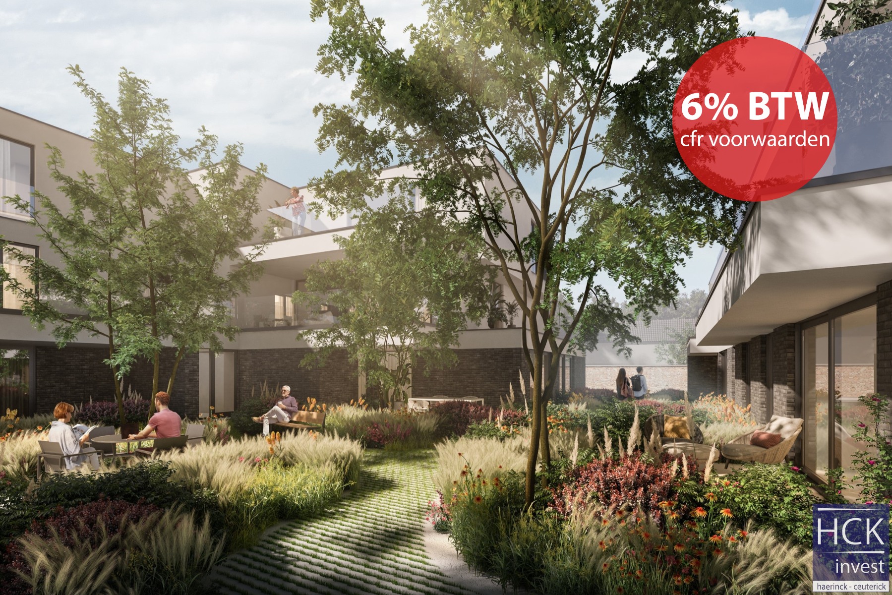 KRUISHOUTEM | POSTILJON | Uniek & groen woonproject met 24 appartementen - foto 1