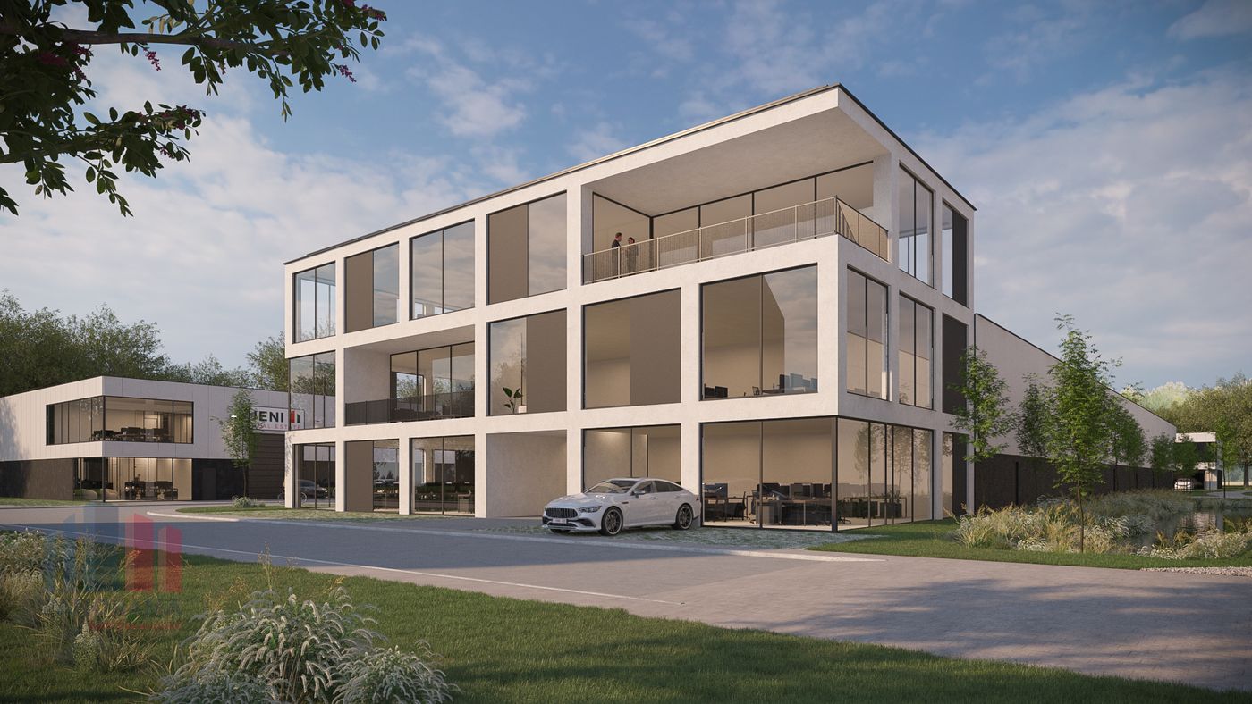 758 m² d'entrepôt nouvellement construit avec 909 m² de bureaux - photo 1