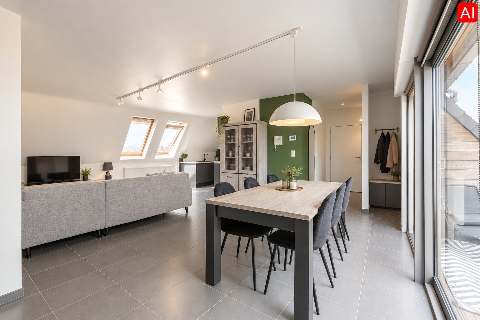 INSTAPKLAAR, ENERGIEZUINIG APPARTEMENT MET TERRAS EN GARAGE (+ €20.000) IN TIELT - foto 5