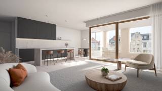 Droom je van een stijlvolle woonplek midden in de stad? Of ben je op zoek naar een slimme investering op een topligging? Maak kennis met een uitzonderlijk woonproject aan de rand van het historische hart van Antwerpen, waar eigentijds wonen en comfort samenkomen.<br /><br />Tussen de levendige binnenstad en het hippe Eilandje ligt een verborgen stadsdeel dat bruist van het leven én karakter: de Universiteitsbuurt. Hier ligt een exclusieve nieuwbouwrealisatie die de stad ademt, maar tegelijk rust en luxe uitstraalt.<br /><br />Deze nieuwe residentie omvat 11 hoogwaardige appartementen, elk met een privéterras en een verfijnde afwerking. Of je nu kiest voor een compacte éénslaapkamerflat of een ruimere unit met meerdere slaapkamers, elk appartement is ontworpen met oog voor ruimte, licht en detail.<br /><br />Dankzij de inzet op duurzaamheid – waaronder een geothermisch verwarmingssysteem, zonnepanelen en doorgedreven isolatie – behalen de units een uitzonderlijk laag E-peil van maximum E20. Dat betekent niet alleen een lagere energiefactuur, maar ook meer wooncomfort én een toekomstgerichte investering.<br /><br />Naast kwalitatief wonen geniet je hier van extra voorzieningen zoals een gemeenschappelijke fietsenstalling en de mogelijkheid tot het aankopen van een aparte berging. Bovendien kom je mogelijk in aanmerking voor het gunsttarief van 6% btw – een extra financieel voordeel.<br /><br />Contacteer LISTED voor een persoonlijke projectbespreking: +32 3 283 51 51