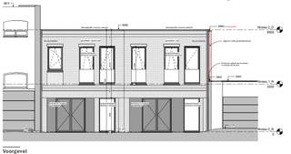 Te koop - STUK GROND VOOR PROJECT NIEUWBOUW MET VERGUNNING voor het bouwen (aan 6% btw) van één of twee eengezinswoning(en) in centrum...