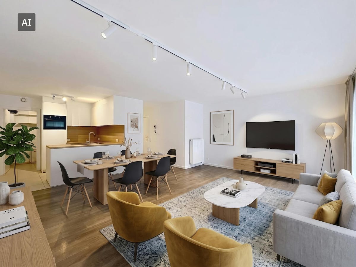 Gerenoveerd appartement met 2 slaapkamers en terras te huur in brugge - foto 2