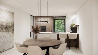 <p><span><strong>Lancering – iedereen welkom!</strong></span><br />Op <strong>zaterdag 25/04</strong> ben je van harte welkom tussen <strong>10u en 14u</strong> voor de officiële lancering op locatie: Turnhoutsebaan 42, Dessel<br />Kom vrijblijvend langs, ontdek het project en geniet van een eerste kennismaking met de site. We kijken ernaar uit je te ontvangen!<br /><br /><br />Parkresidentie “Desschel” is een <b>exclusief woonproject met 24 hedendaagse appartementen</b>, harmonieus ingebed in een uitzonderlijke <b>parkachtige omgeving in Dessel</b>. Hier komen architectuur en natuur subtiel samen, met <b>rust, licht en ruimte</b> als uitgangspunt.</p>
<p>Dankzij de <b>strategische ligging </b>aan de Turnhoutsebaan woont u vlak bij het centrum van Dessel, met winkels, horeca, scholen en sportfaciliteiten op wandel- en fietsafstand. U geniet van een <b>groene, serene woonomgeving</b> én een vlotte bereikbaarheid.</p>
<p></p>
<p>Parkresidentie Desschel bestaat uit <b>twee stijlvolle gebouwen met vier afzonderlijke toegangen</b>, telkens met slechts <b>5 tot 7 appartementen</b>.</p>
<p>De appartementen en lofts variëren van <b>74 m² tot 133 m²</b> en beschikken over <b>1 of 2 slaapkamers</b>. De <b>ruime overdekte terrassen</b>, van <b>8,28 m² tot 80,23 m²</b>, versterken het binnen-buitengevoel en bieden een prachtig zicht op het omliggende groen.</p>
<p></p>
<p>De architectuur is <b>tijdloos en verfijnd</b>, met lichte baksteen, houten gevelaccenten, zwarte aluminium buitenschrijnwerken en grote raampartijen die het parkgevoel maximaal naar binnen brengen.</p>
<p></p>
<p>Ook <b>duurzaamheid</b> staat centraal. Het project wordt gebouwd volgens de <b>BEN-normen</b>, met als doel een <b>E-peil lager dan 20</b>. Dankzij <b>geothermische warmtepompen</b>, <b>vloerverwarming</b> en <b>passieve koeling</b> geniet u van hedendaags wooncomfort.</p>
<p></p>
<p>In de ondergrondse kelder heeft u keuze uit <b>ruime of extra ruime parkeerplaatsen</b>, <b>garageboxen</b> en <b>bergingen</b>, die <b>afzonderlijk aan te kopen</b> zijn.</p>
<p></p>
<p><b>Mogelijkheid tot aankoop aan 6% btw</b>, mits voldaan aan de geldende voorwaarden. Op het grondaandeel zijn 12% registratierechten van toepassing en op het constructiegedeelte 6% of 21% btw.</p>
<p></p>
<p><b>Meer info?</b> Contacteer ons via <b>03 435 31 33</b> of <b>info@jamar.immo</b>.</p>